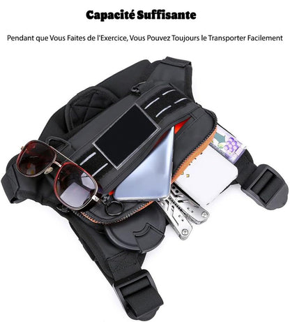 Sports Chest Bag: Adjustable and Breathable Phone Chest Bag for Running