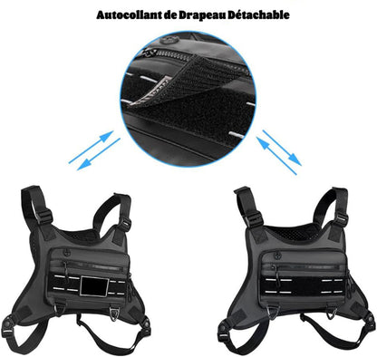 Sports Chest Bag: Adjustable and Breathable Phone Chest Bag for Running